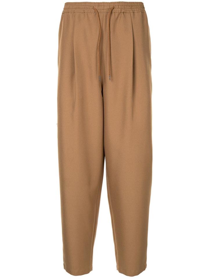 Yoshiokubo Tuck Trousers - Brown
