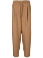 Yoshiokubo Tuck Trousers - Brown
