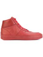Ann Demeulemeester High-top Sneakers - Red