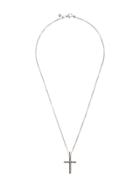 John Hardy Silver Classic Chain Jawan Necklace With Cross Pendant -