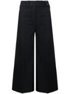 Pt01 Flared Cropped Trousers - Blue