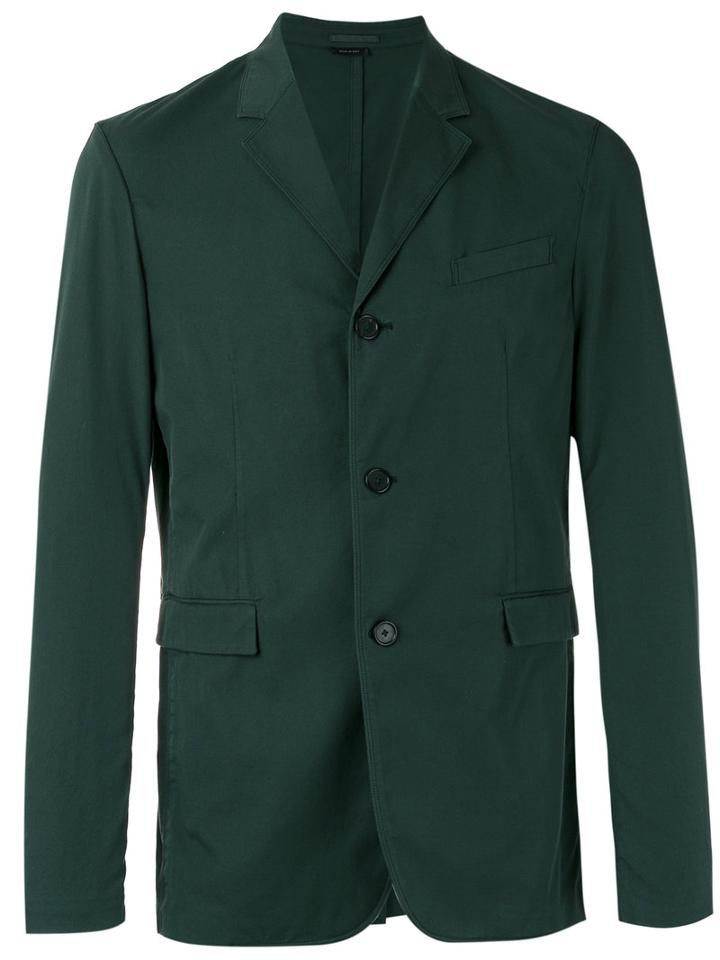 Jil Sander - Three-button Blazer - Men - Cotton - 50, Green, Cotton