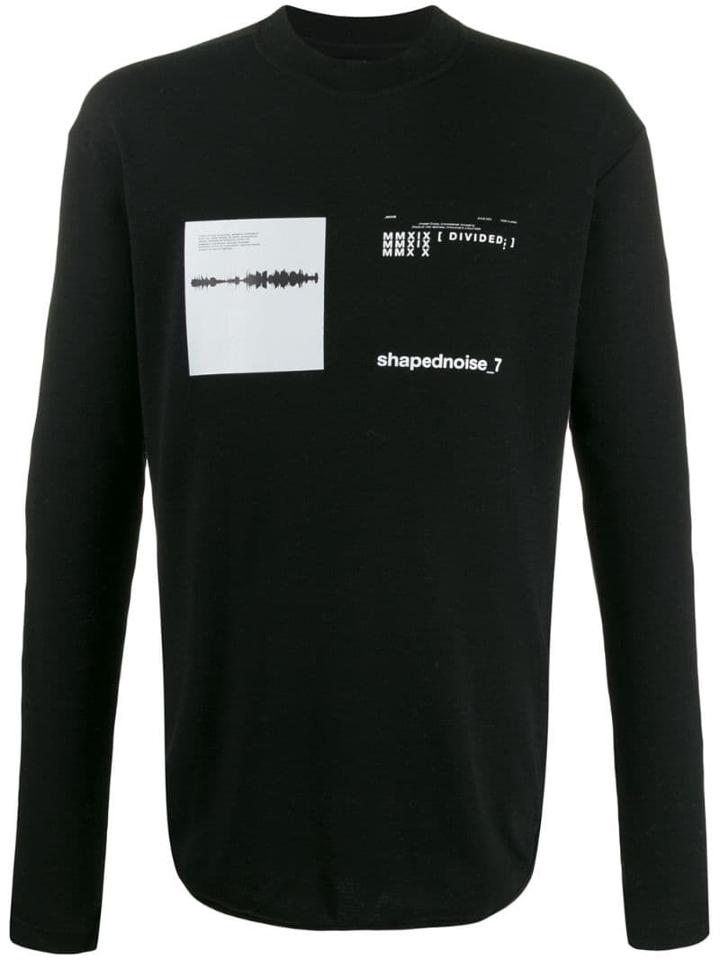 Julius Long-sleeve Graphic Print T-shirt - Black