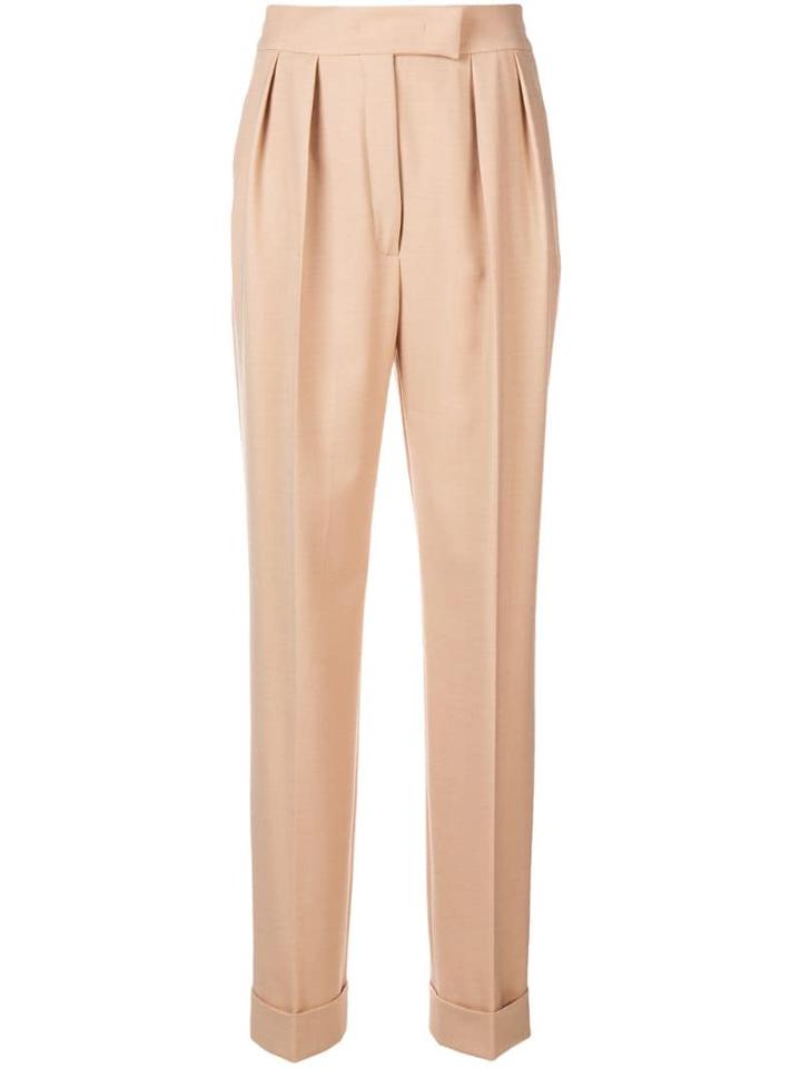 Agnona High Waist Trousers - Neutrals