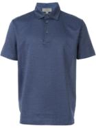 Canali Diamond Pattern Polo Shirt, Men's, Size: 58, Blue, Cotton
