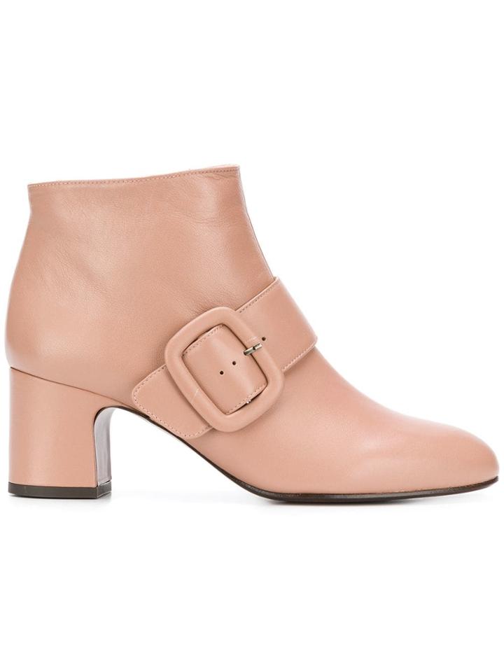 Chie Mihara Side Buckle Boots - Nude & Neutrals