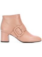 Chie Mihara Side Buckle Boots - Nude & Neutrals