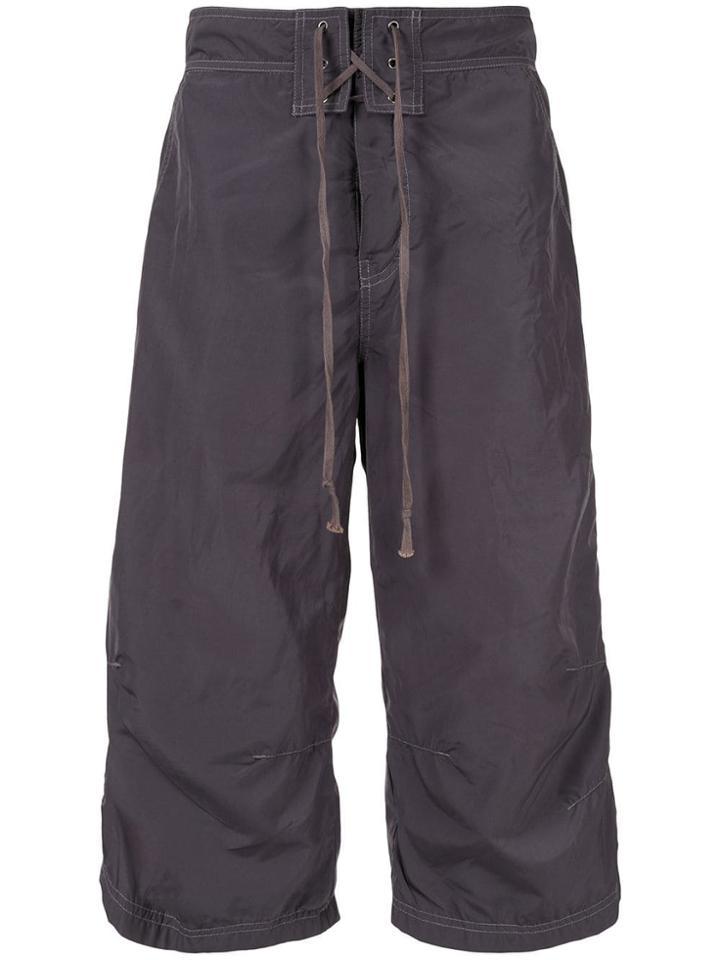 Comme Des Garçons Pre-owned Drawstring Sports Shorts - Grey