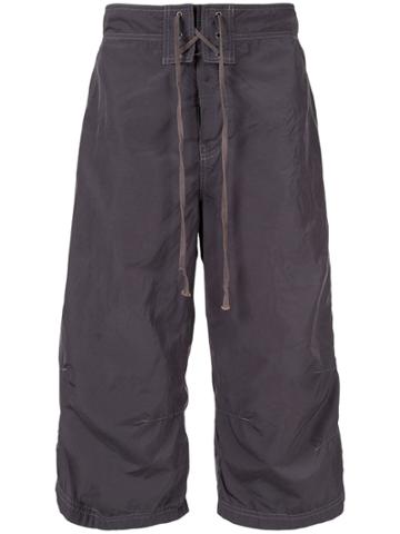 Comme Des Garçons Pre-owned Drawstring Sports Shorts - Grey
