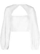 Mara Hoffman Moon Puff-sleeve Top - White