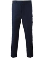 Ami Alexandre Mattiussi Carrot-fit Trousers, Men's, Size: 38, Blue, Wool