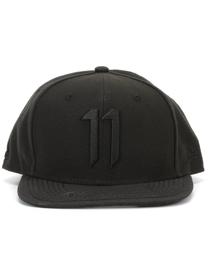 11 By Boris Bidjan Saberi Embroidered Logo Baseball Cap, Men's, Black, Polyester