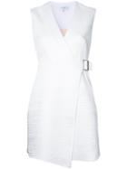Carven - Wrapped Flared Dress - Women - Polyester - 38, White, Polyester
