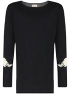 Bed J.w. Ford Lace Panels Long-sleeve T-shirt - Black