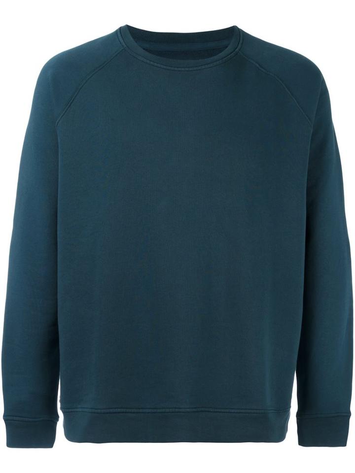 Folk Raglan Sweatshirt, Men's, Size: 4, Green, Cotton