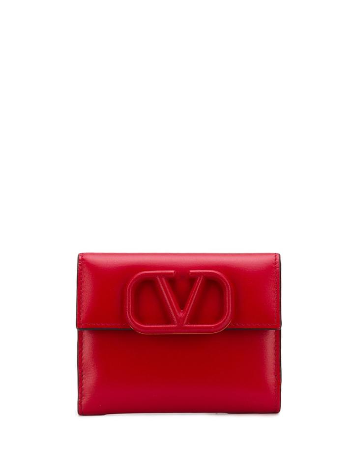 Valentino Vsling Small Wallet - Red