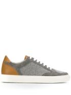 Brunello Cucinelli Panelled Sneakers - Grey