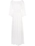Tadashi Shoji Embroidered Fluid Gown - White