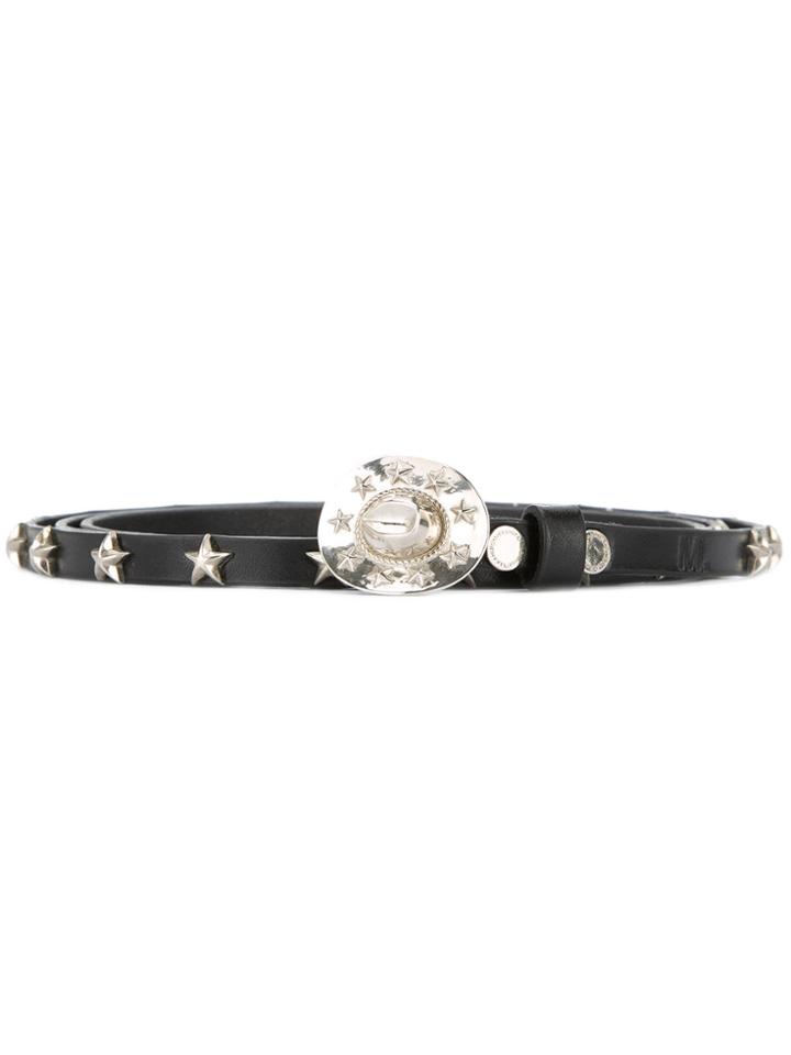 Takahiromiyashita The Soloist Cowboy Hat Buckle Belt With Star Studs -