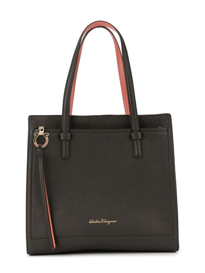 Salvatore Ferragamo Pre-owned Gancini Tote - Black