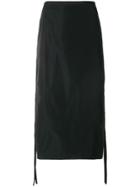 Kenzo Drawstring Ruched Skirt - Black