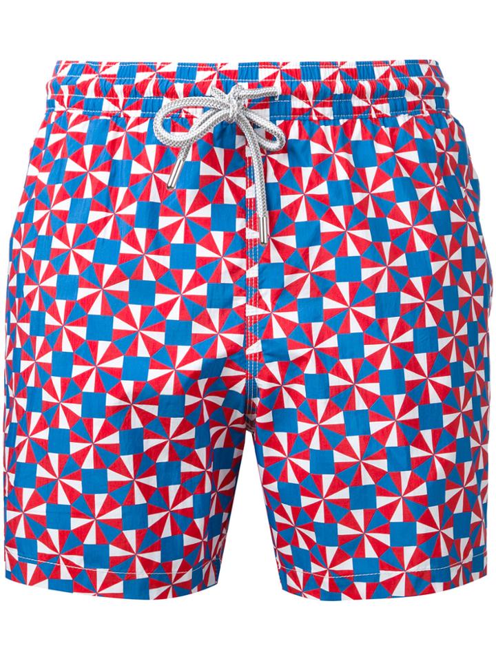 Capricode Printed Swim Shorts - Blue