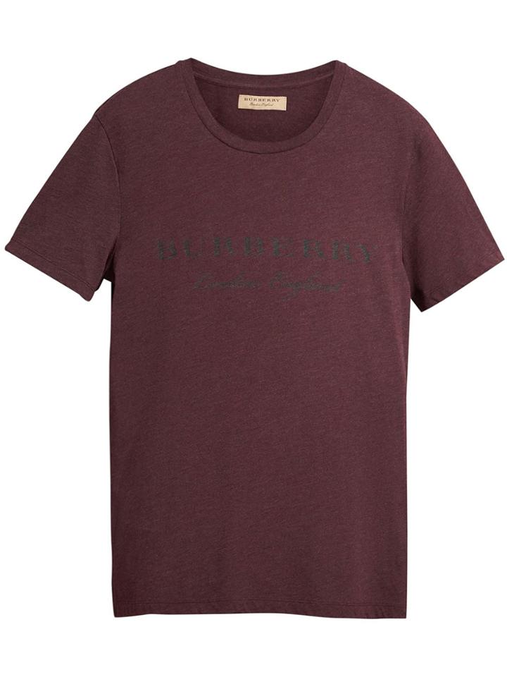 Burberry Logo Print T-shirt - Red
