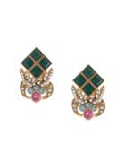 Dolce & Gabbana Rhinestone-embellished Earrings - Green
