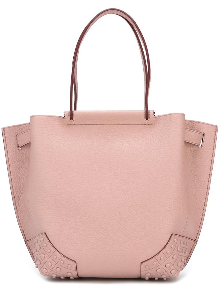 Tod's Studded Shoulder Bag, Women's, Pink/purple