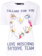 Love Moschino Skydive Team T-shirt - White