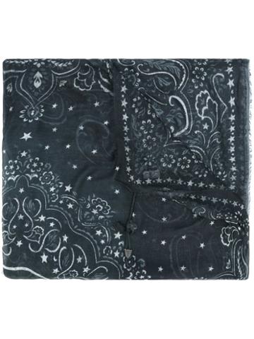 Htc Hollywood Trading Company 'paisley' Scarf, Adult Unisex, Black, Silk/cashmere/wool Felt