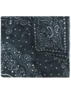 Htc Hollywood Trading Company 'paisley' Scarf, Adult Unisex, Black, Silk/cashmere/wool Felt