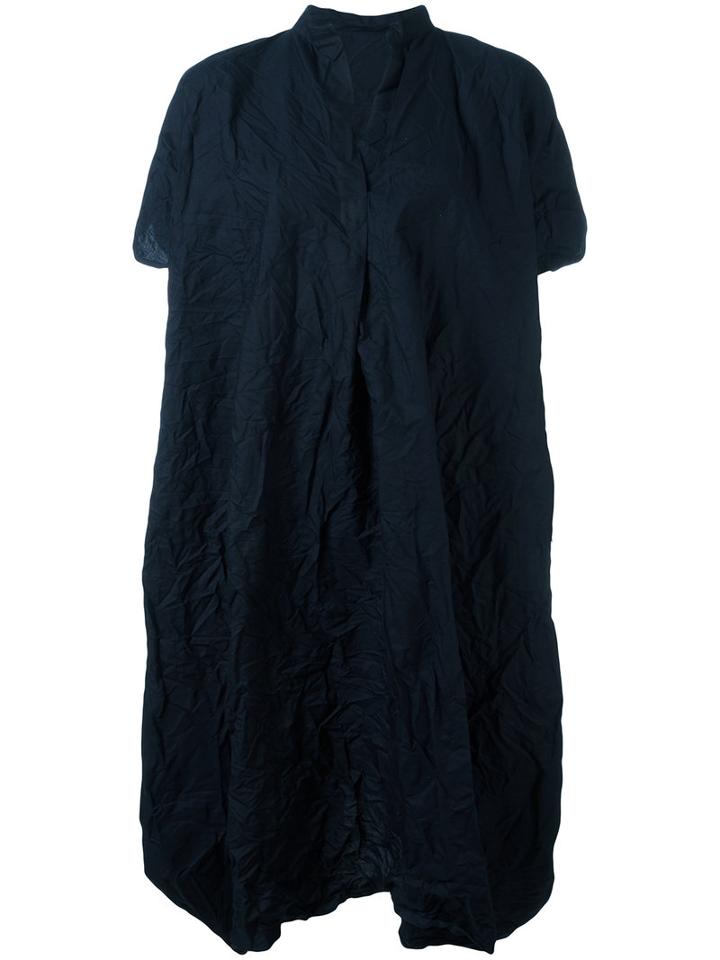 Daniela Gregis Mandarin Neck T-shirt Dress, Women's, Size: 2, Black, Cotton