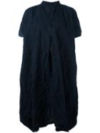 Daniela Gregis Mandarin Neck T-shirt Dress, Women's, Size: 2, Black, Cotton
