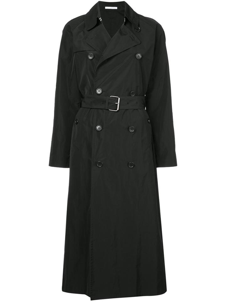 Julia Jentzsch Double Breasted Belted Long Coat - Black