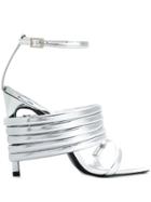1017 Alyx 9sm Metallic Strappy Detail Sandals - Silver