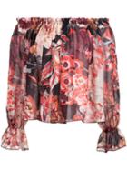 Elizabeth And James Floral Print Off Shoulder Blouse