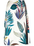 Tory Burch Floral Print Straight Skirt