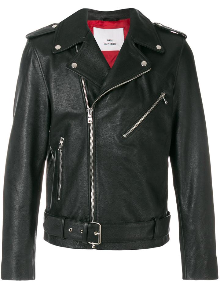 Won Hundred Classic Biker Jacket - Black