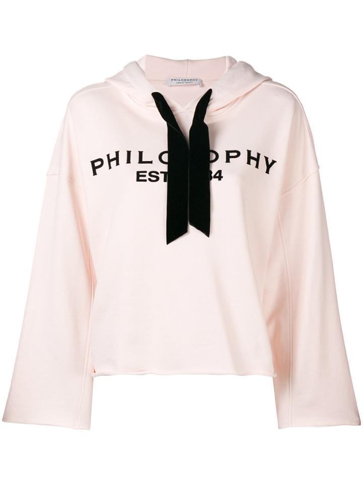 Philosophy Di Lorenzo Serafini Logo Hoodie - Pink & Purple