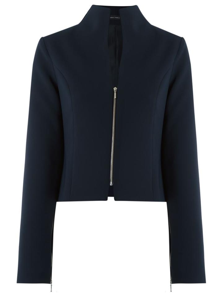Gloria Coelho Crop Zipped Jacket
