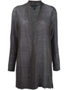 Eileen Fisher Semi-sheer Cardigan, Women's, Size: Large, Green, Hemp/nylon