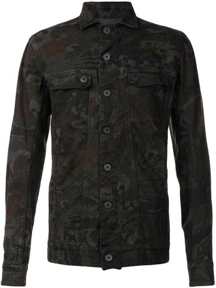 11 By Boris Bidjan Saberi '11 Camo' Denim Jacket - Green