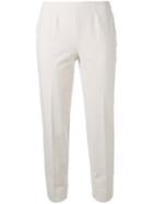 Piazza Sempione Tailored Trousers, Women's, Size: 48, Nude/neutrals, Cotton/spandex/elastane