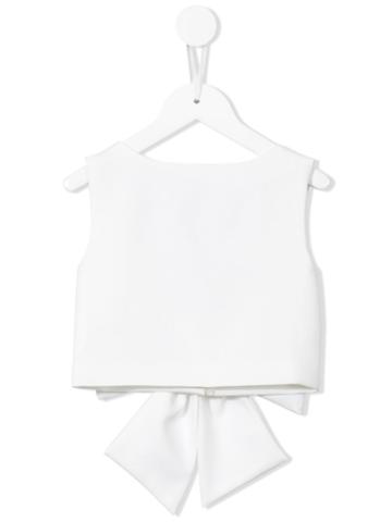 Little Bambah - Diana Backless Bow Top - Kids - Silk/cotton/polyester - 11 Yrs, White