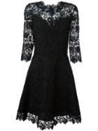 Ermanno Scervino Macramé Lace Dress, Women's, Size: 44, Black, Acrylic/polyester/cotton