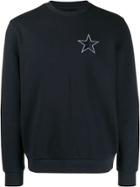 Emporio Armani Star Embroidered Sweatshirt - Blue