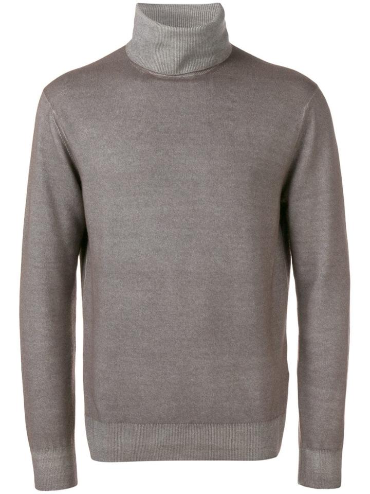 Cruciani Cashmere Turtleneck Top - Grey