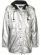Ralph Lauren P-wing Metallic Raincoat - Silver