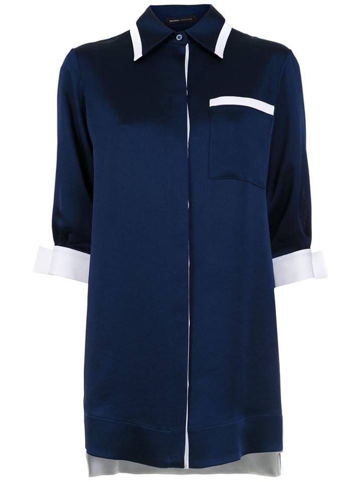 Gloria Coelho Contrast Shirt - Blue